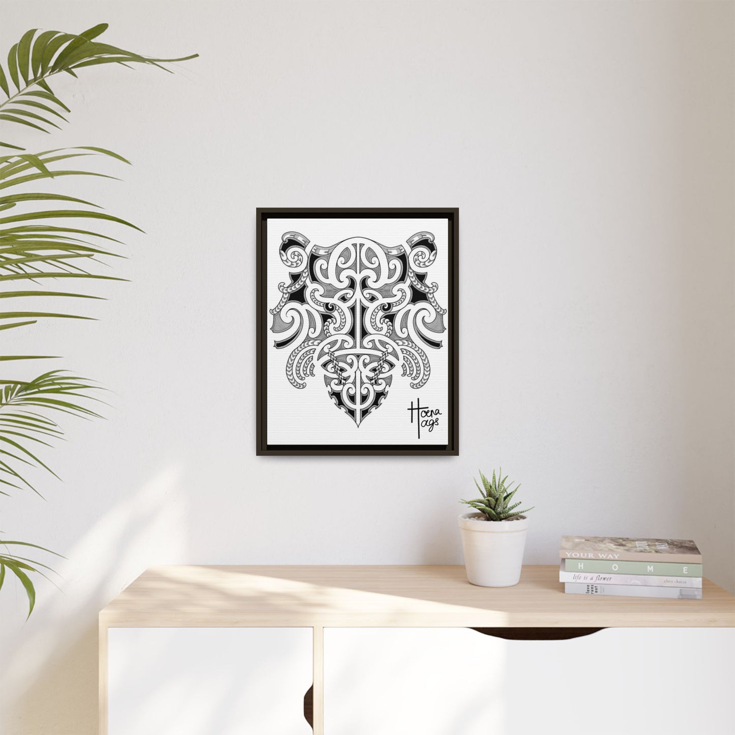 Framed Kirituhi Tiger Matte Canvas Print
