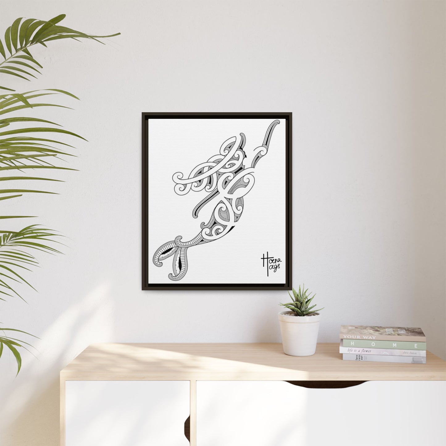 Framed Kirituhi Mermaid Matte Canvas Print