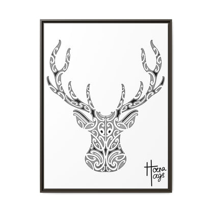 FRAMED KIRITUHI STAG/DEER MATTE CANVAS PRINT