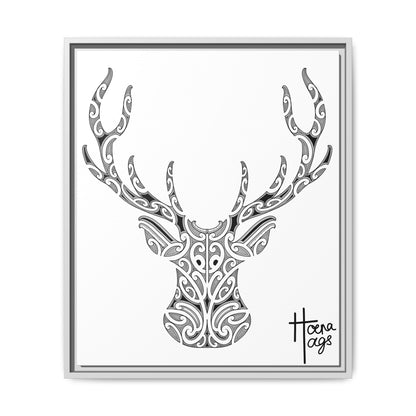 FRAMED KIRITUHI STAG/DEER MATTE CANVAS PRINT