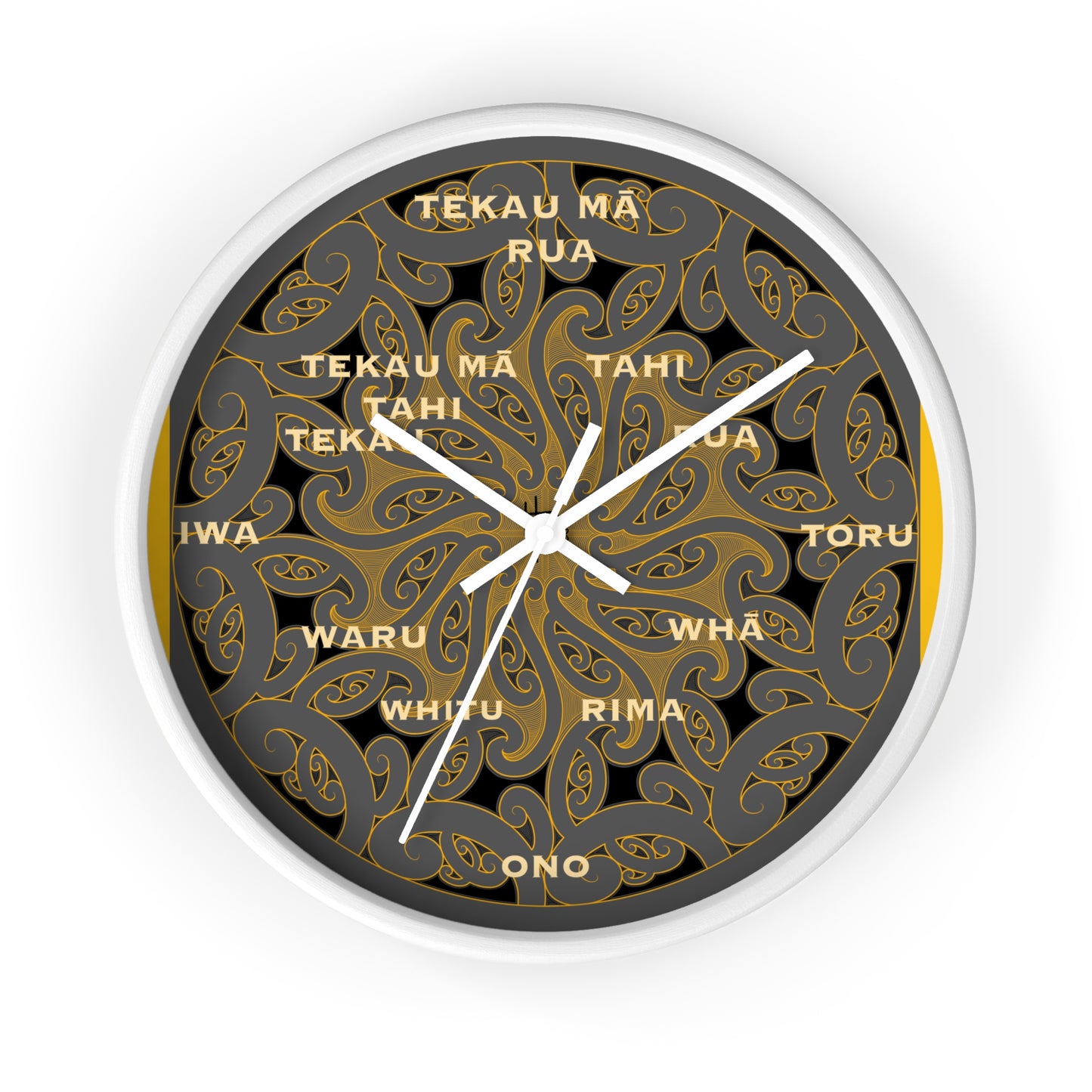Māori Kirituhi Wall Clock
