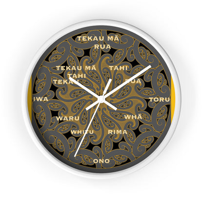 Māori Kirituhi Wall Clock
