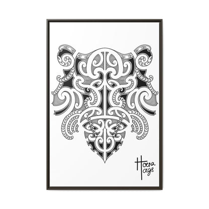 Framed Kirituhi Tiger Matte Canvas Print