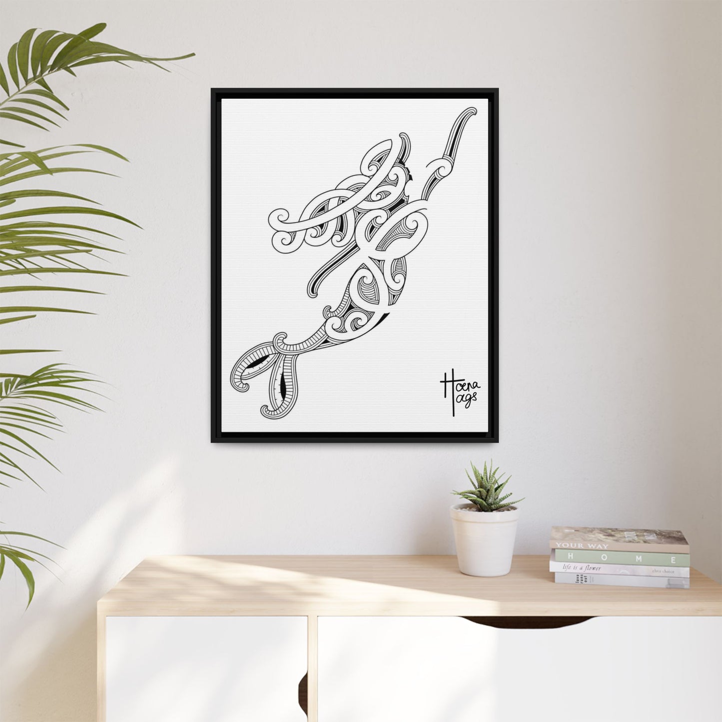 Framed Kirituhi Mermaid Matte Canvas Print