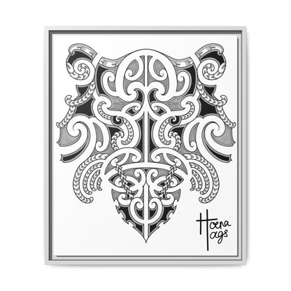 Framed Kirituhi Tiger Matte Canvas Print