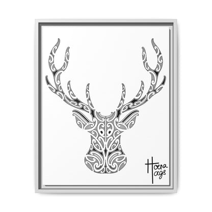 FRAMED KIRITUHI STAG/DEER MATTE CANVAS PRINT