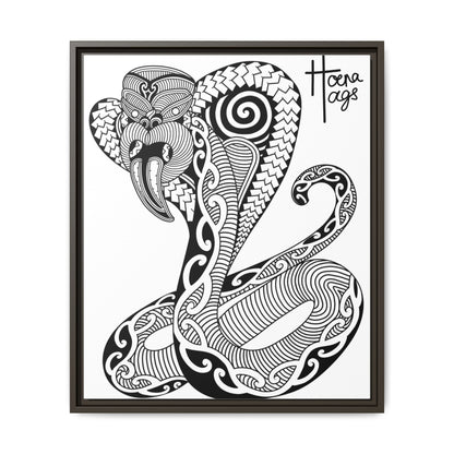 Framed Cobra Kirituhi Matte Canvas Print