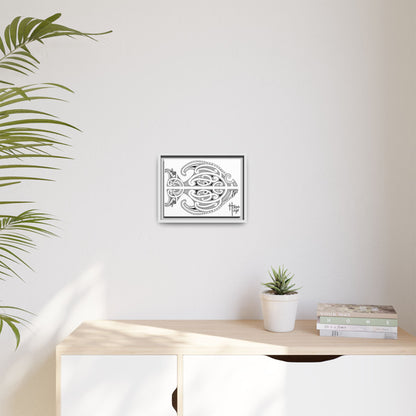 Framed Fish Kirituhi Matte Canvas Print