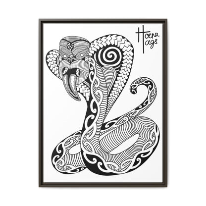 Framed Cobra Kirituhi Matte Canvas Print