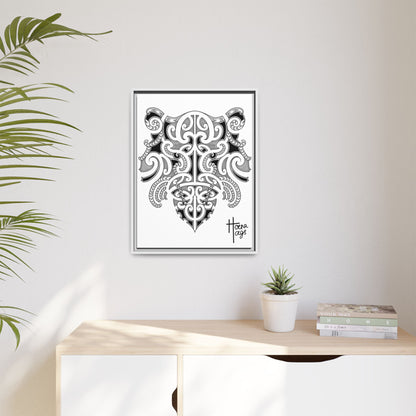 Framed Kirituhi Tiger Matte Canvas Print