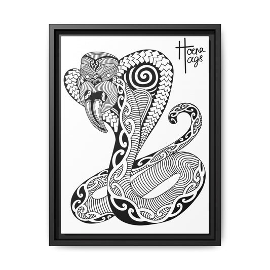 Framed Kirituhi Cobra Matte Canvas Print