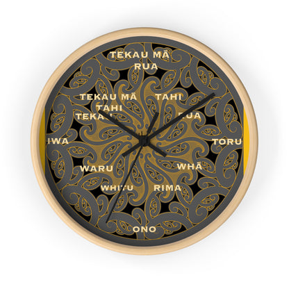 Māori Kirituhi Wall Clock