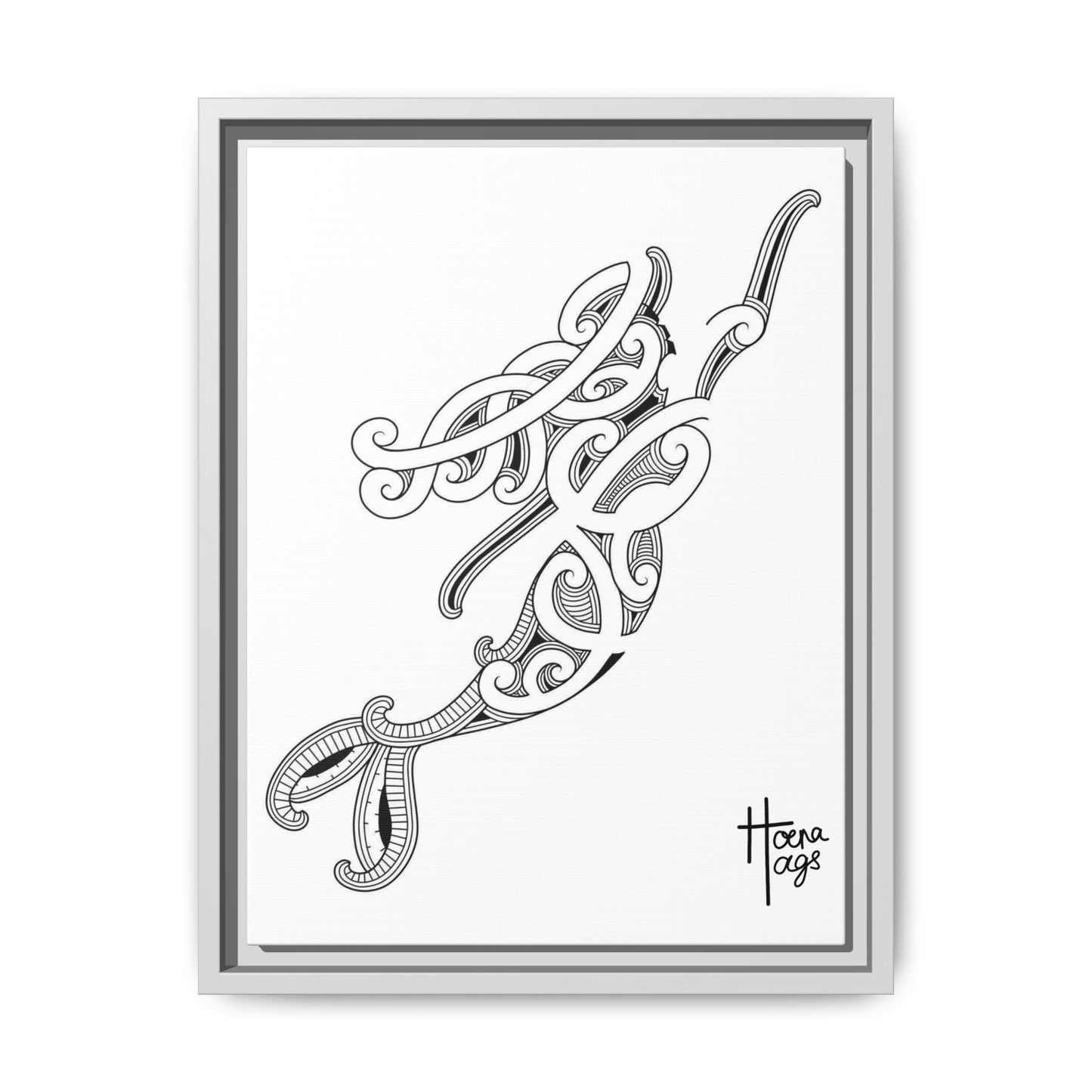 Framed Kirituhi Mermaid Matte Canvas Print