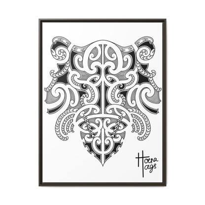 Framed Kirituhi Tiger Matte Canvas Print