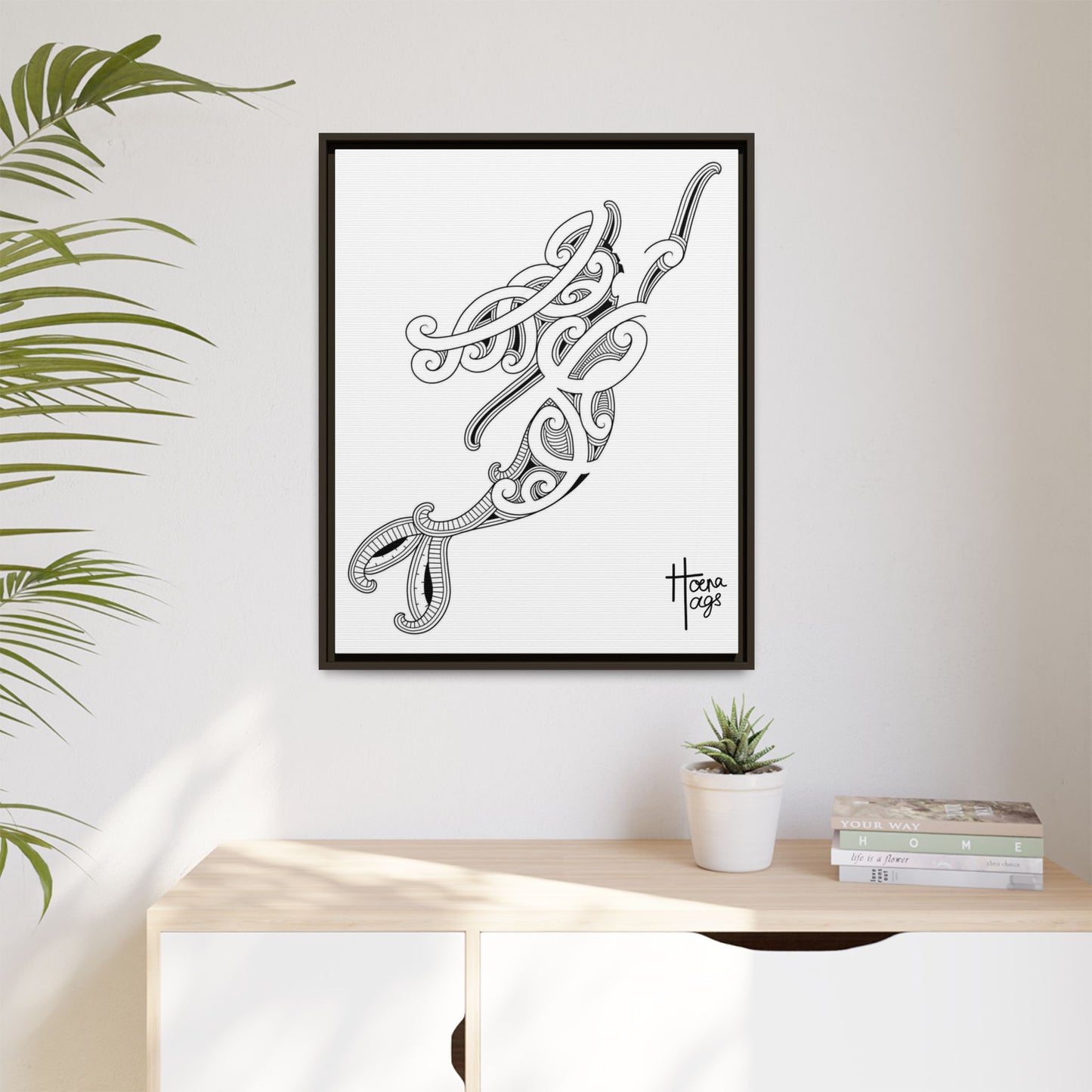 Framed Kirituhi Mermaid Matte Canvas Print