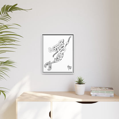 Framed Kirituhi Mermaid Matte Canvas Print