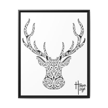 FRAMED KIRITUHI STAG/DEER MATTE CANVAS PRINT