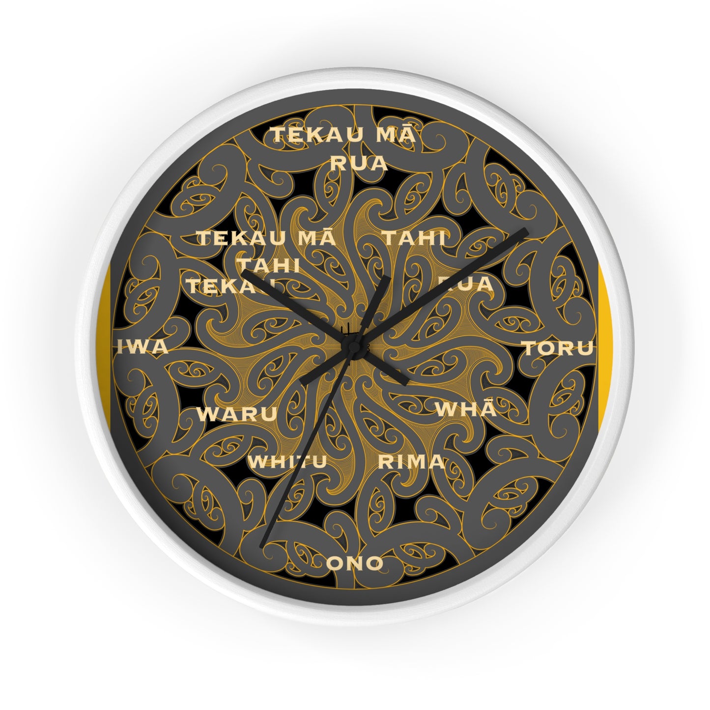 Māori Kirituhi Wall Clock