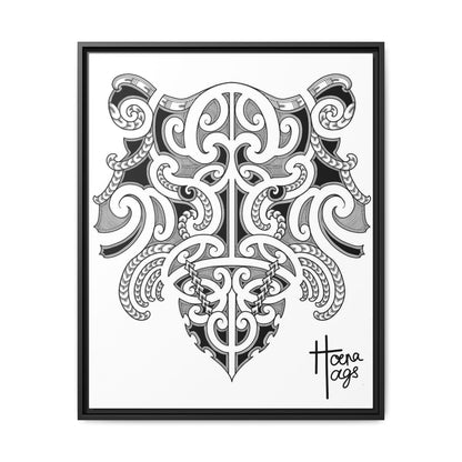 Framed Kirituhi Tiger Matte Canvas Print