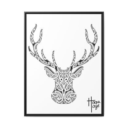FRAMED KIRITUHI STAG/DEER MATTE CANVAS PRINT