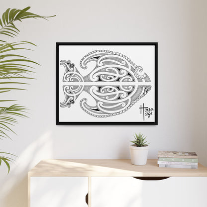 Framed Fish Kirituhi Matte Canvas Print