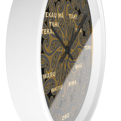 Māori Kirituhi Wall Clock