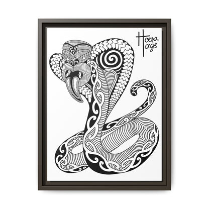 Framed Cobra Kirituhi Matte Canvas Print