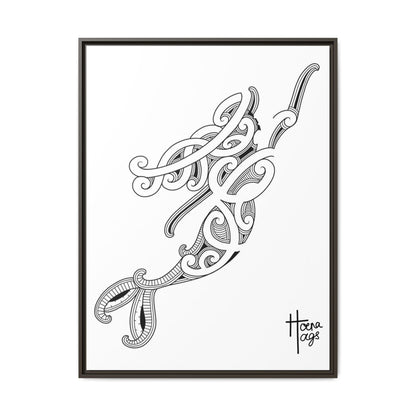 Framed Kirituhi Mermaid Matte Canvas Print