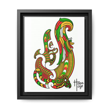 Framed Rusta Hei Matua Matte Canvas Print