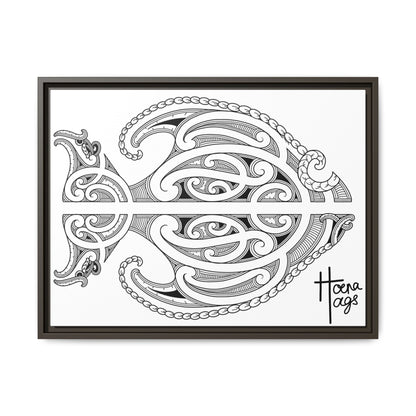 Framed Fish Kirituhi Matte Canvas Print