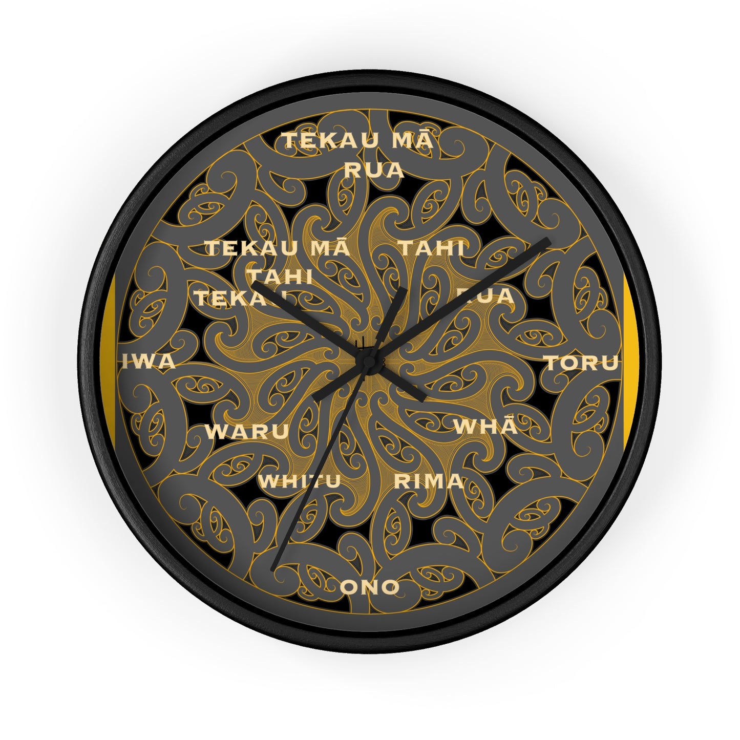 Māori Kirituhi Wall Clock