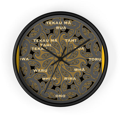Māori Kirituhi Wall Clock