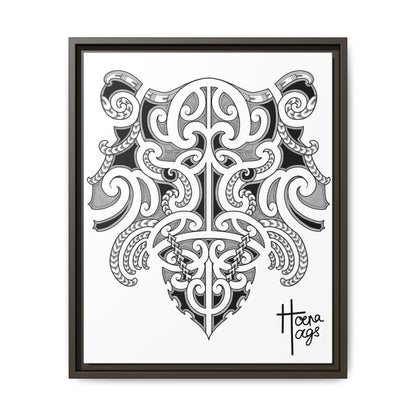 Framed Kirituhi Tiger Matte Canvas Print