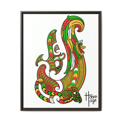 Framed Rusta Hei Matua Matte Canvas Print