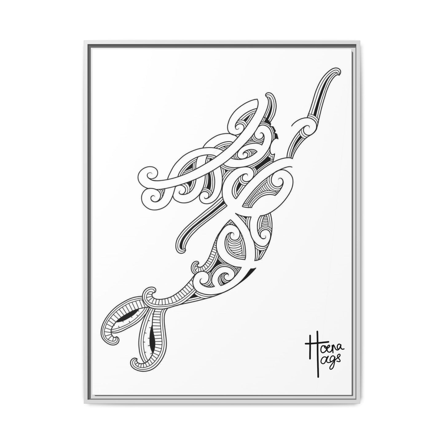 Framed Kirituhi Mermaid Matte Canvas Print