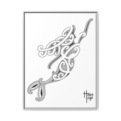 Framed Kirituhi Mermaid Matte Canvas Print