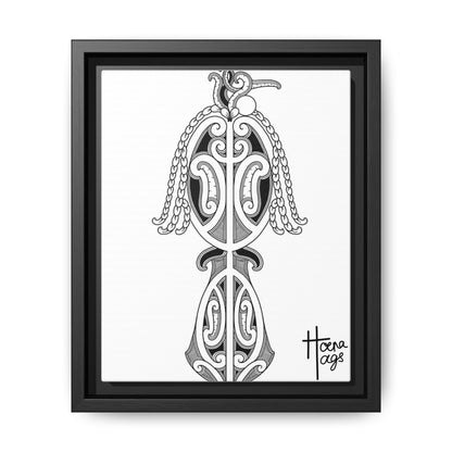 Framed Kirituhi Tui Matte Canvas Print