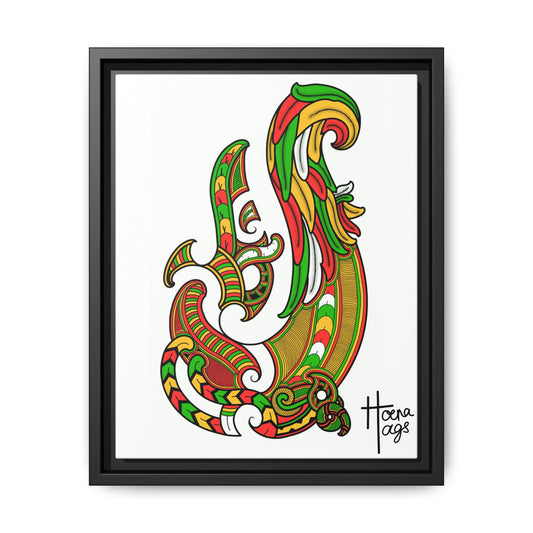 Framed Rusta Hei Matua Matte Canvas Print