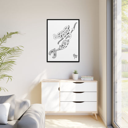 Framed Kirituhi Mermaid Matte Canvas Print