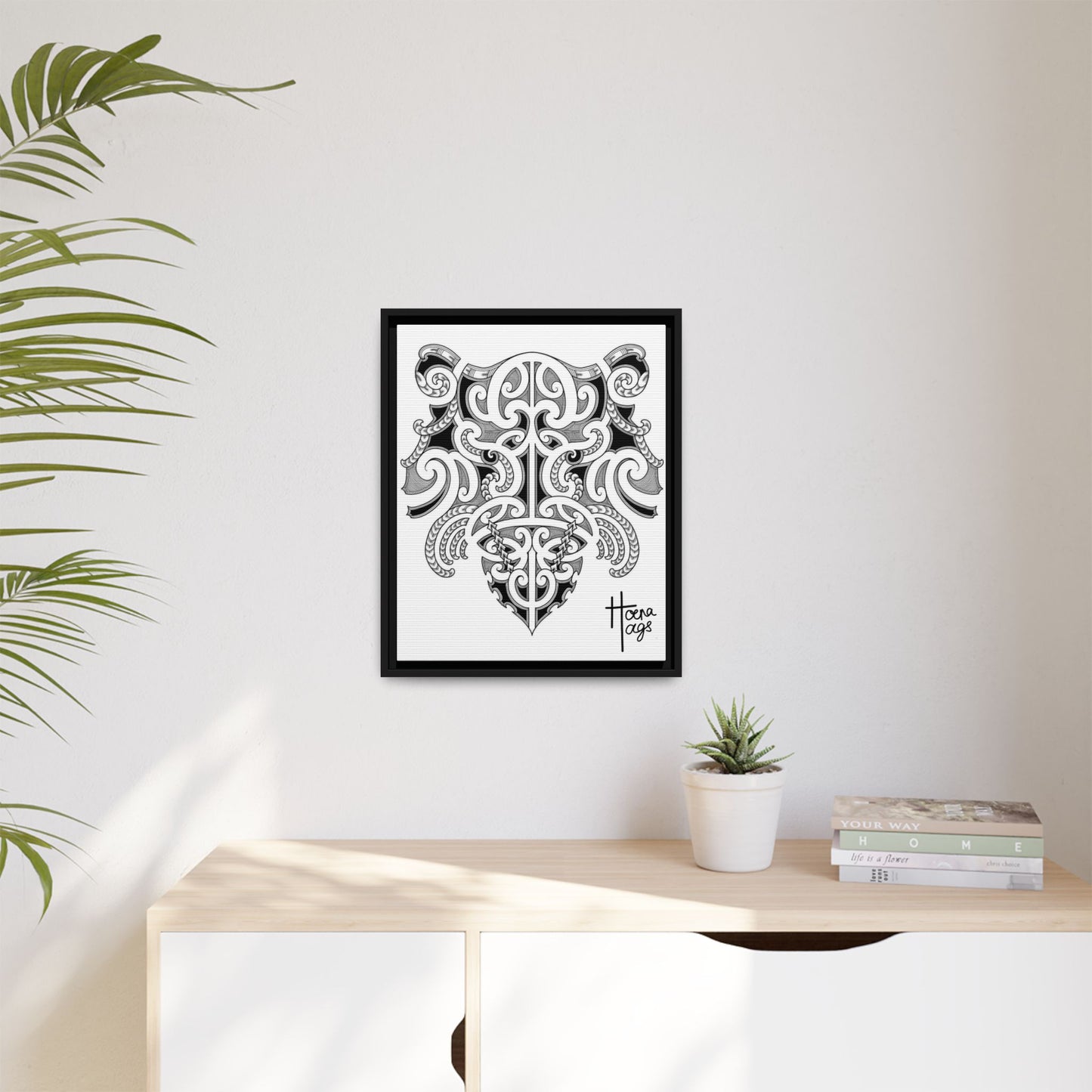 Framed Kirituhi Tiger Matte Canvas Print