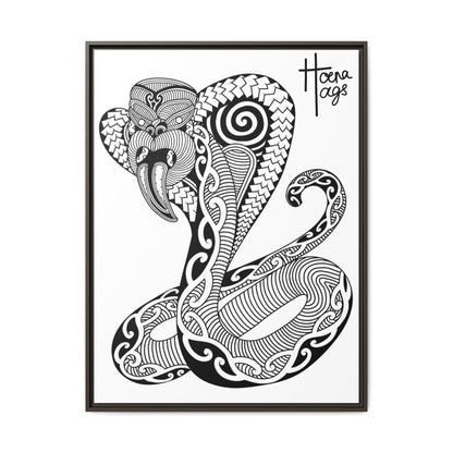 Framed Cobra Kirituhi Matte Canvas Print