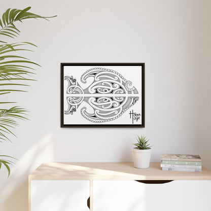Framed Fish Kirituhi Matte Canvas Print