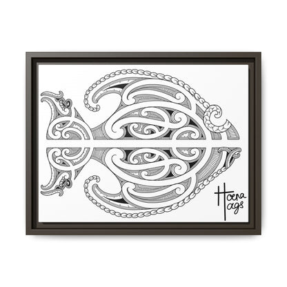 Framed Fish Kirituhi Matte Canvas Print