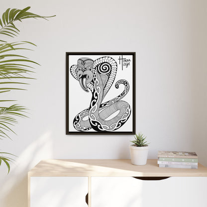Framed Cobra Kirituhi Matte Canvas Print