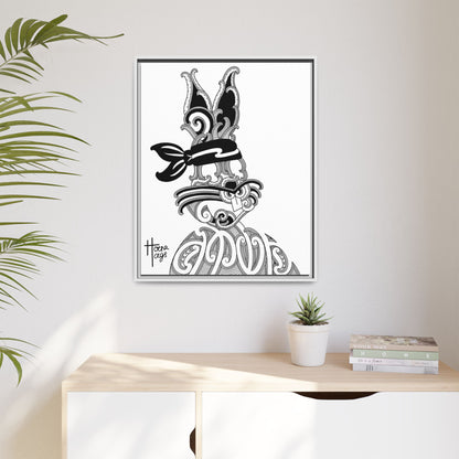 FRAMED KIRITUHI BUGS BUNNY MATTE CANVAS PRINT