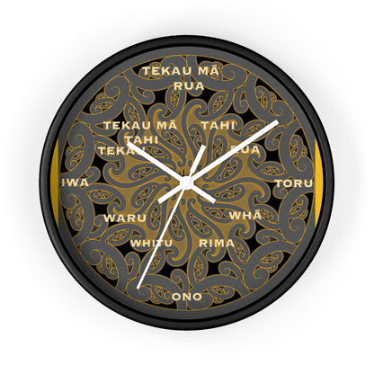Māori Kirituhi Wall Clock